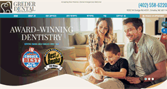 Desktop Screenshot of grederdental.com