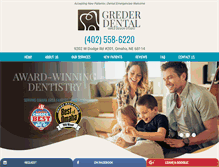Tablet Screenshot of grederdental.com
